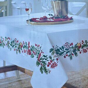New! Quality Holiday  Oblong Tablecloth,  102" x 60"